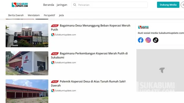 Tangkapan layar artikel sukabumiupdate.com di halaman teras.id. | Foto: SU