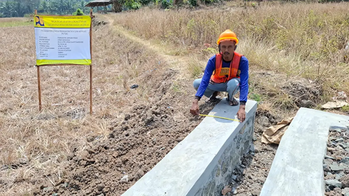 Kemen PU Bangun Irigasi, 50 Hektare Sawah Milik Petani Rambay Tegalbuleud Segera Terairi