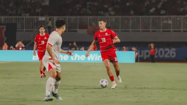 Aksi Ivar Jenner saat membela Timnas Indonesia menghadapi Vietnam di ajang Piala AFF 2026 (Sumber: web/kitagaruda.id)