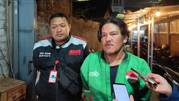 Perwakilan Forum Diskusi Ojol Sukabumi Raya, Fitria Ihsan saat diwawancarai. (Sumber : Istimewa.)