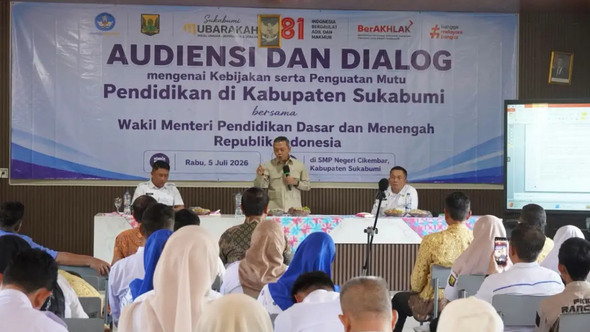 Disdik Sukabumi Dapat Bantuan Rehabilitasi 174 SD dan SMP dari Pusat
