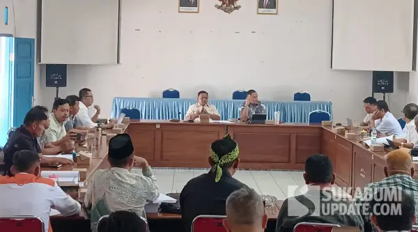 Rapat Banggar DPRD dan Pemkab Sukabumi di Kantor Dishub Kabupaten Sukabumi pada Rabu (5/8/2026). | Foto: Istimewa