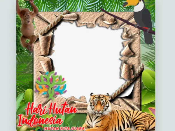Twibbon Hari Hutan Nasional (Sumber : twibbonize.com)