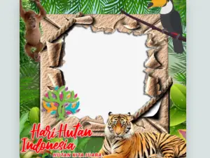 Twibbon Hari Hutan Nasional (Sumber : twibbonize.com)