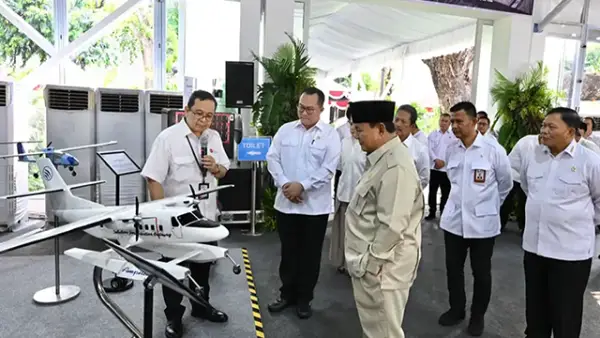 Presiden RI Prabowo Subianto mendorong pemanfaatan teknologi Badan Riset dan Inovasi Nasional (BRIN). (Sumber : BRIN).