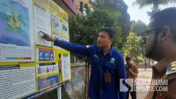 Papan scenario gempa bumi merusak di Kota Sukabumi (Sumber: sukabumiupdate)