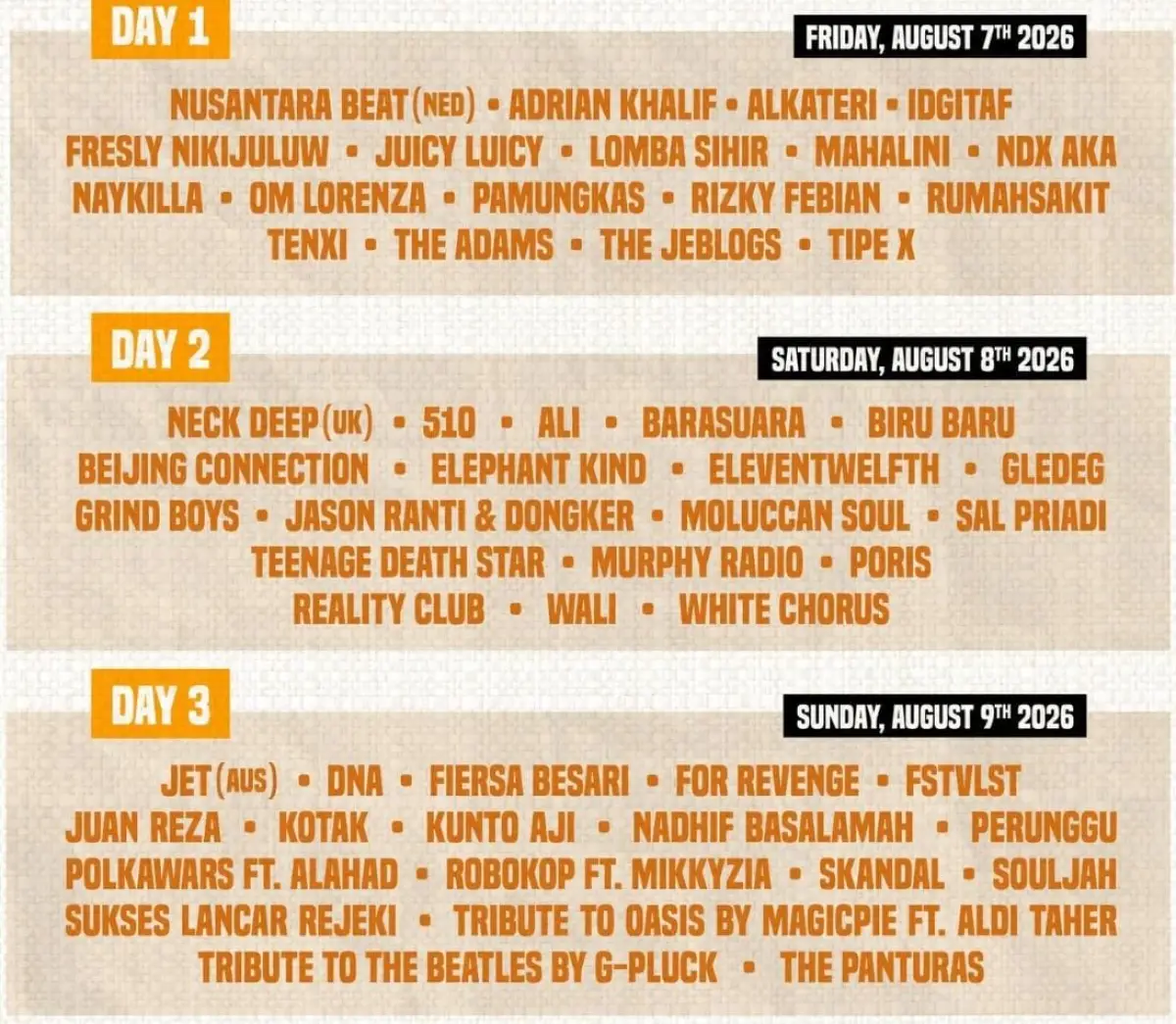 The Sounds Project 2026 Dimulai! Cek Jadwal Neck Deep, Tulus, hingga Raisa