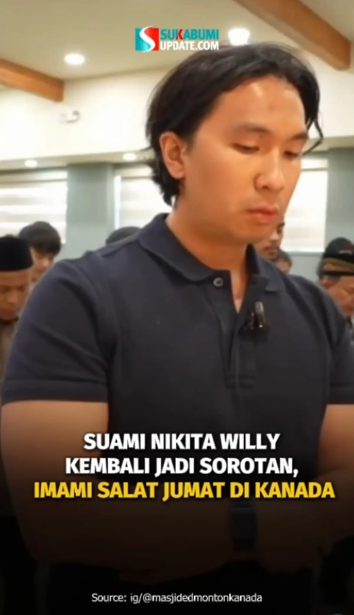 Suami Nikita Willy Kembali Jadi Sorotan, Imami Salat Jumat Di Kanada