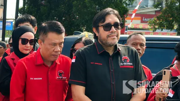 Anggota DPRD Jabar, Ono Surono, saat kunjungan ke Sukabumi | Foto : Ibnu Sanubari