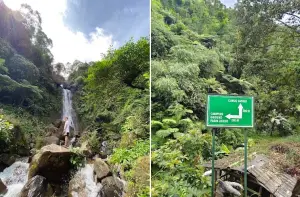 Curug Saderi, salah satu air terjun yang memiliki camping ground di kawasan Pamijahan, Bogor. (Sumber : Gmaps/Galeri dwann | Alvida Azzahra)