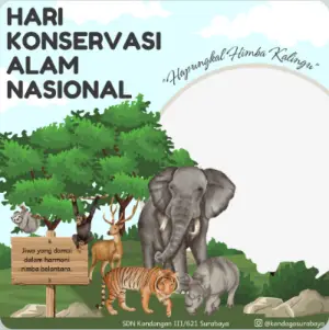 Contoh twibbon Hari Konservasi Alam Nasional (Sumber : twibbonize.com)