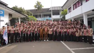 Wali Kota Sukabumi lepas kontingen pramuka peserta Jambore Nasional 2026 (Sumber: dokpim)