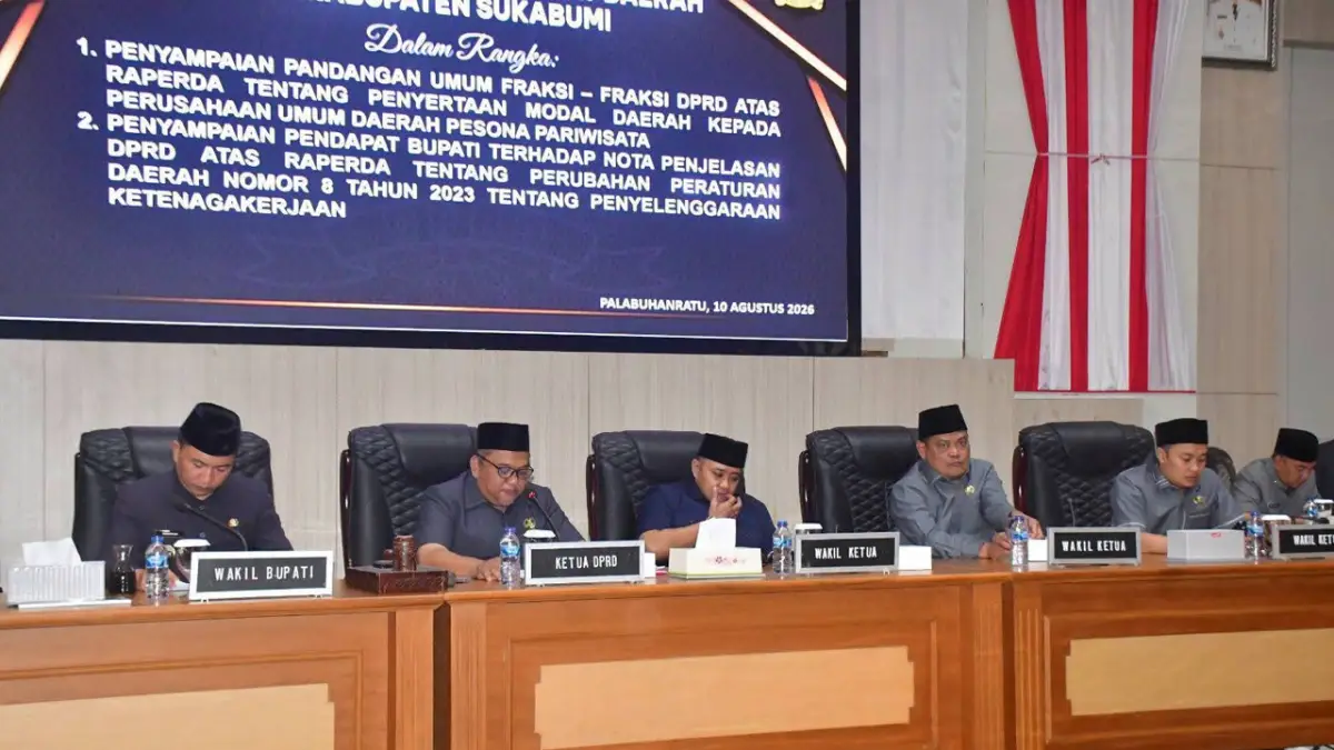 DPRD Sukabumi Bahas Penyertaan Modal Perusahaan Daerah dan Perubahan Perda Ketenagakerjaan