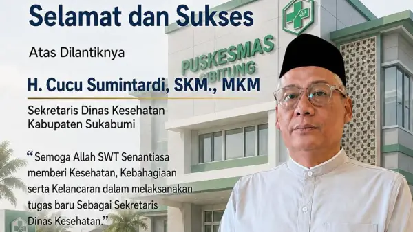 Cucu Sumintardi selaku Sekretaris Dinkes Kabupaten Sukabumi yang baru. (Sumber: Istimewa)