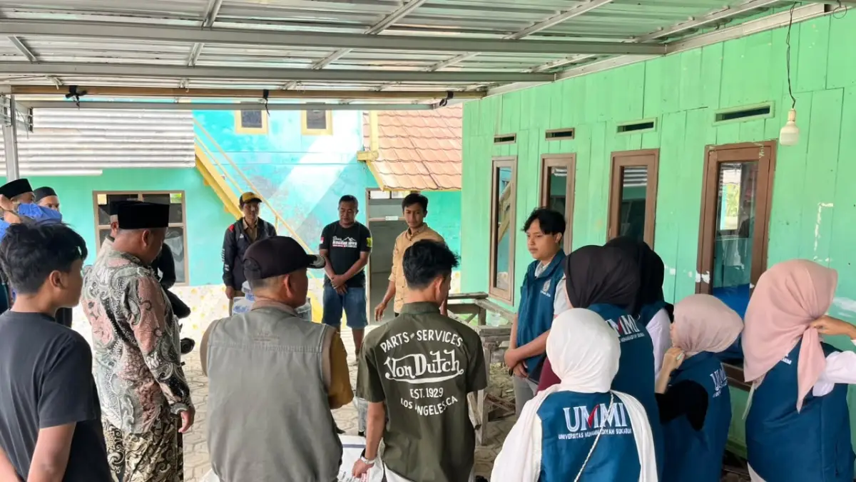 Dorong Kemandirian Peternak, KKN UMMI Gelar Workshop Pakan Alternatif Domba di Nagrakjaya