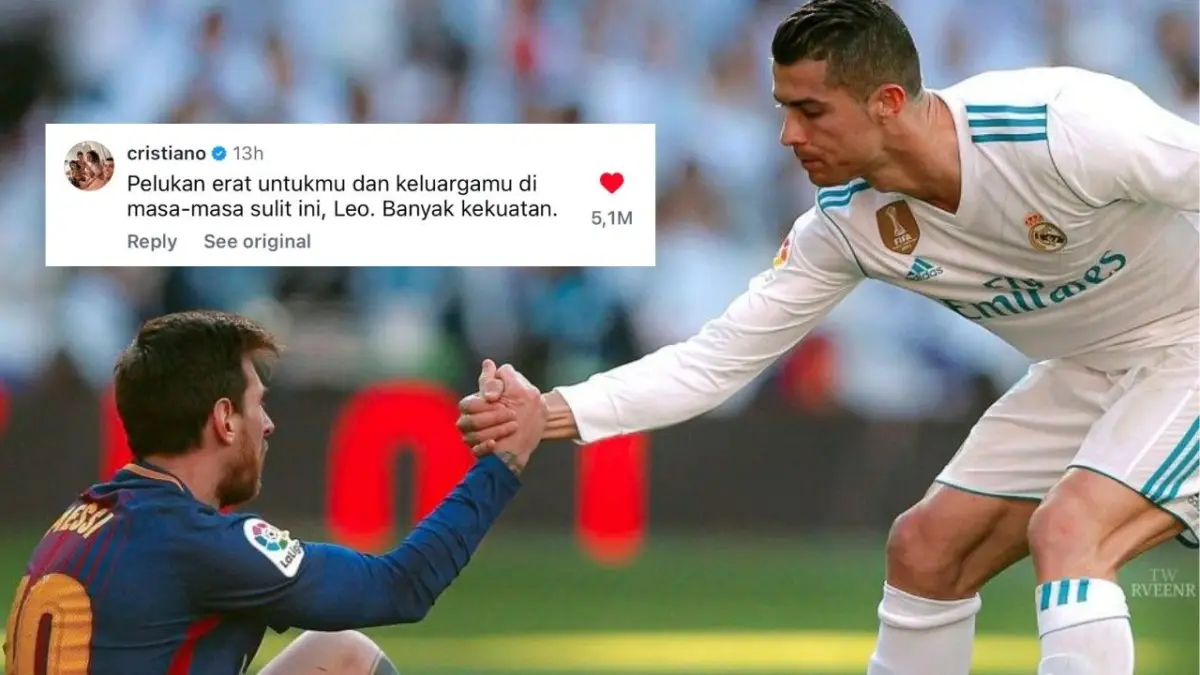 Cristiano Ronaldo Kirim Pesan Haru untuk Messi Usai Sang Ayah Meninggal Dunia