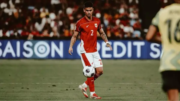 Aksi Mess Hilgers saat membela Timnas Indonesia di kualifikasi Piala Dunia 2026 (Sumber :instagram/@meeshilgerss)