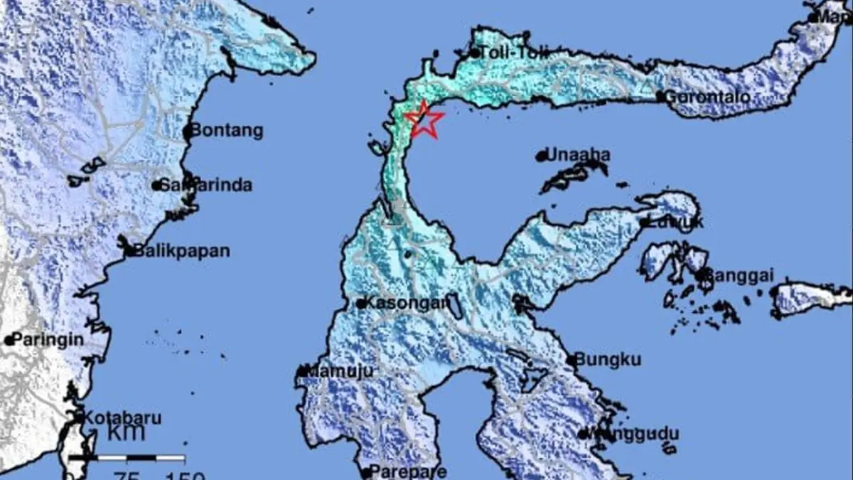 Gempa M5,9 Guncang Teluk Tomini, Sulawesi Tengah, BMKG Pastikan Tak Berpotensi Tsunami
