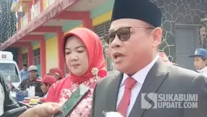 Anggota DPRD Jawa Barat Muhammad Jaenudin saat wawancara usai upcara HUT ke-81 RI | Foto : Sukabumiupdate