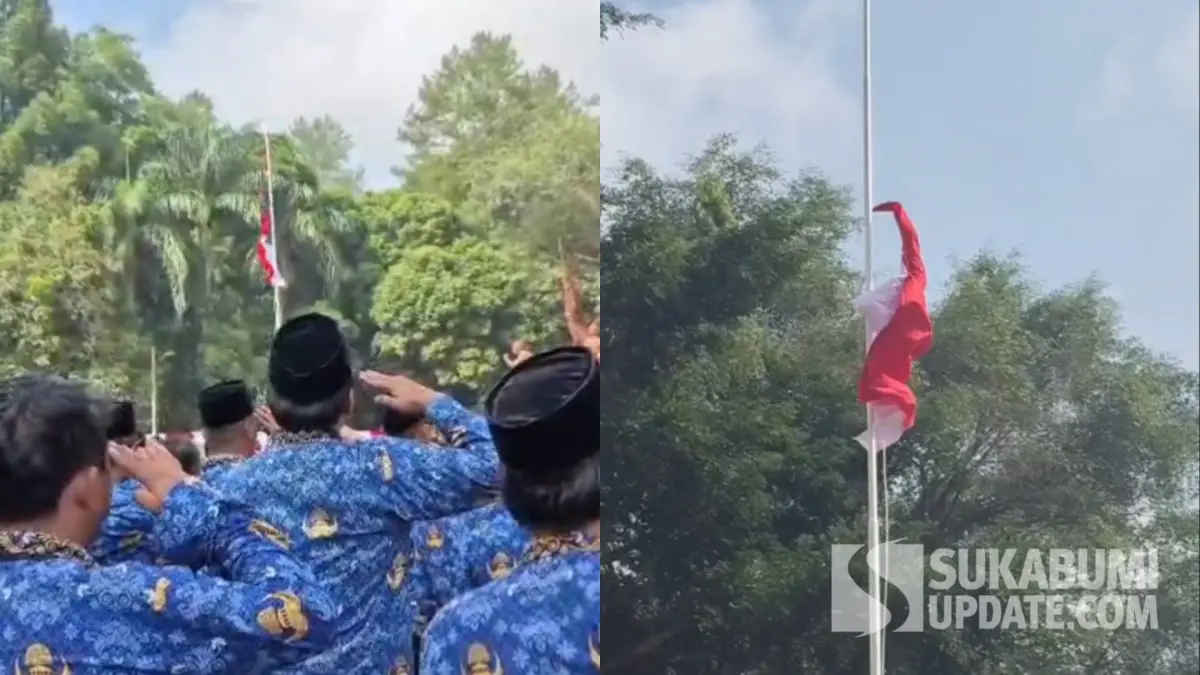 Bendera Merah Putih Terlepas Saat Upacara HUT Ke-81 RI di Bojongkokosan, Ini Penjelasan Camat