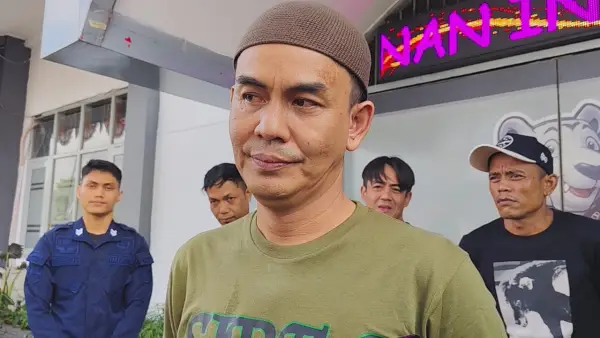 Diki Saptadji, warga binaan Lapas Kelas IIB Sukabumi yang mendapat remisi HUT ke-81 RI saat diwawancarai. (Sumber: Istimewa)
