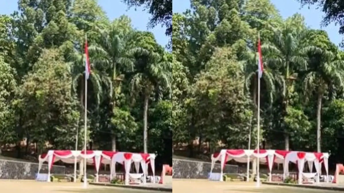 Sempat Terlepas Saat Pengibaran, Merah Putih Kembali Berkibar di Palagan Bojongkokosan