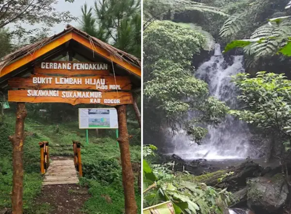 Bukit Lembah Hijau, salah satu destinasi treeking dan camping yang ada di Bogor. (Sumber : Gmaps)