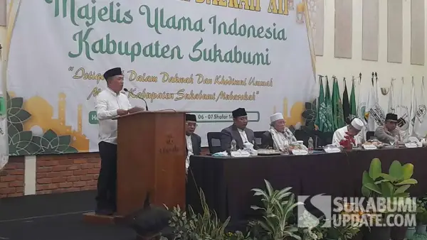Pelaksanaan Musda XII MUI Kabupaten Sukabumi beberapa waktu lalu. (Sumber: SU/Ibnu Sanubari)