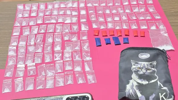 Barang bukti ratusan paket sabu yang berhasil diamankan polisi. (Sumber: Istimewa)