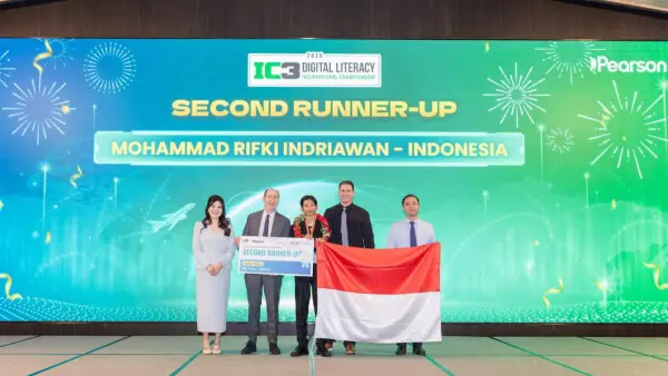 Pencapaian Rifki setelah sebelumnya berhasil meraih Juara 3 dalam Indonesia Digital Talent Championship (IDTC) 2026. (Sumber: dok nusa putra)