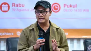 Wakil Ketua DPRD Kabupaten Sukabumi, Ramzi Akbar Yusuf saat menghadiri UMKM Summit 2026, Rabu (19/08/2026). (Sumber : PKS)