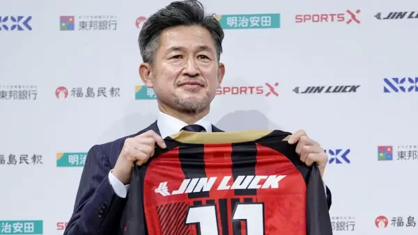 Kazuyoshi Miura cetak gol diusia 59 tahun untuk Yokohama FC (Sumber: web/reuteus.com)