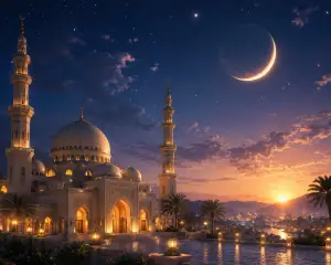 Ilustrasi AI - Bulan Rabiul Awal menjadi waktu istimewa bagi umat Muslim karena disebutkan sebagai bulan kelahiran Nabi Muhammad SAW (Sumber : AI chatGPT)