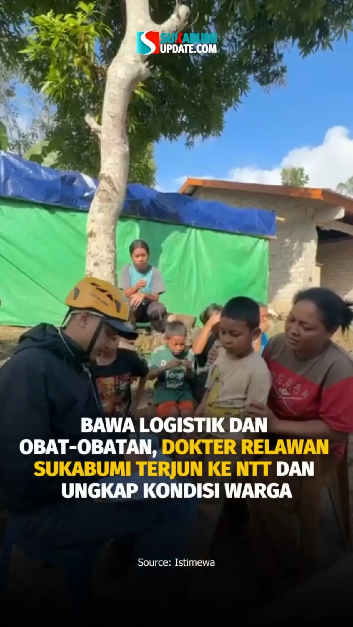 BAWA LOGISTIK DAN OBAT-OBATAN, DOKTER RELAWAN SUKABUMI TERJUN KE NTT DAN UNGKAP KONDISI WARGA