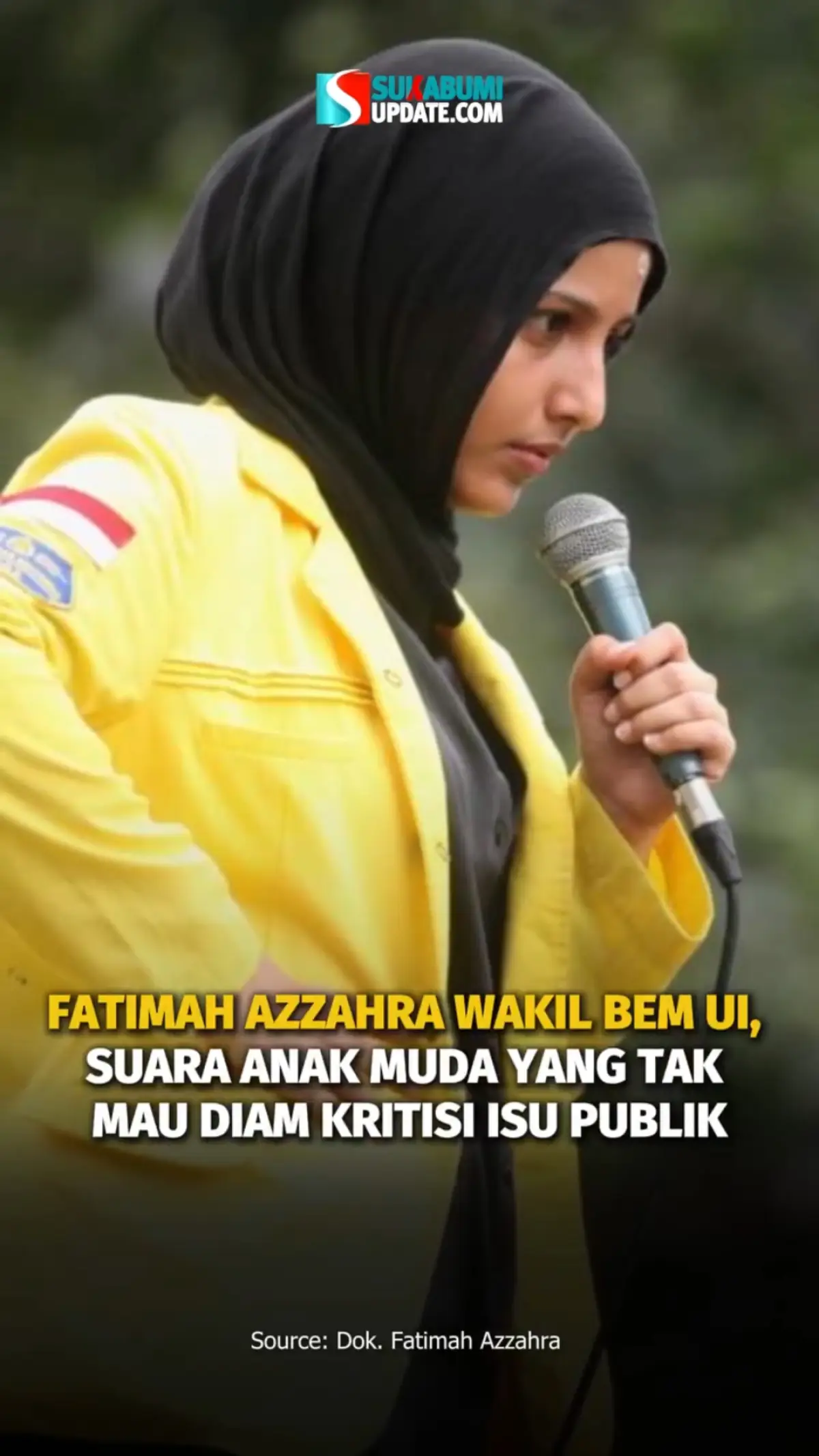 FATIMAH AZZAHRA WAKIL BEM UI, SUARA ANAK MUDA YANG TAK MAU DIAM KRITISI ISU PUBLIK