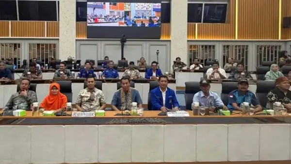 Pertemuan Nelayan Sukabumi, DPRD Kabupaten Sukabumi dengan DPR RI. (Sumber: Istimewa)