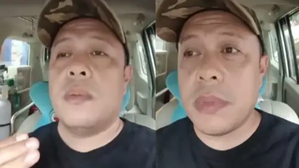 Tangkapan layar video Kepala Desa Sukajaya, Sukabumi, Deden Gunaefi saat menyampaikan keresahannya. (Sumber: Istimewa)