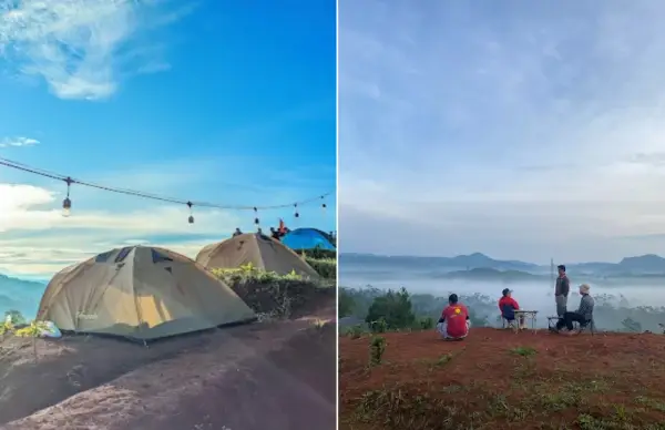 Puncak Walik Campground, salah satu tempat camping menarik yang ada di Cianjur Selatan. (Sumber : Gmaps)