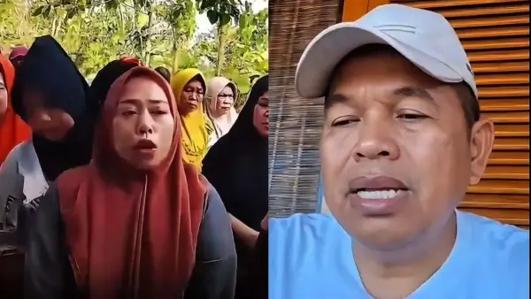 Gubernur Jabar Dedi Mulyadi saat menanggapi video viral keluhan warga terdampak banjir bandang di Desa Cidadap Kecamatan Simpenan Kabupaten Sukabumi. (Sumber Foto: IG Dedi Mulyadi)