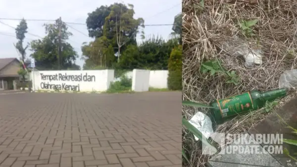 Tempat Rekreasi dan Olaharaga Kenari Kota Sukabumi jadi tempat mesum dan mabuk (Sumber: dok warga)