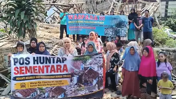 Warga Kampung Cijambe, RT 05/RW 07, Desa Bantargadung, Kecamatan Bantargadung, Kabupaten Sukabumi, minta bantuan Gubernur Jawa Barat KDM. (Sumber : Istimewa.)