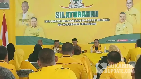 Rapat pleno DPD Golkar Kabupaten Sukabumi bahas pembentukan panita Musda berlangsung di Kantor DPD Golkar di Jalan Suryakencana, Kota Sukabumi, Selasa (25/8/2026). | Foto : Sukabumiupdate