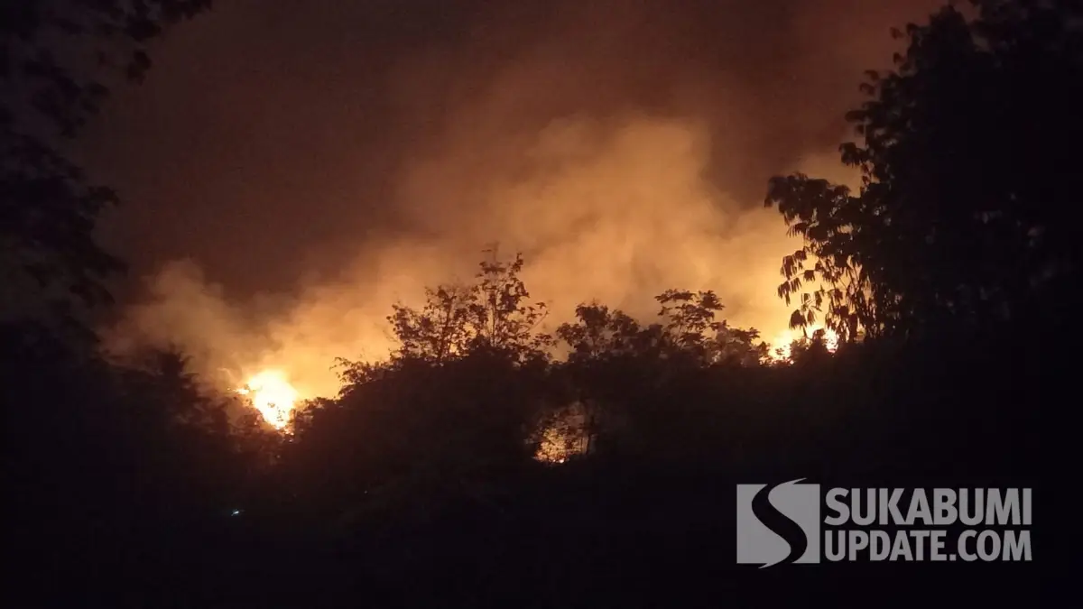 Karhutla Gunung Geulis Pabuaran Sukabumi: Api Makin Meluas Menuju Pemukiman