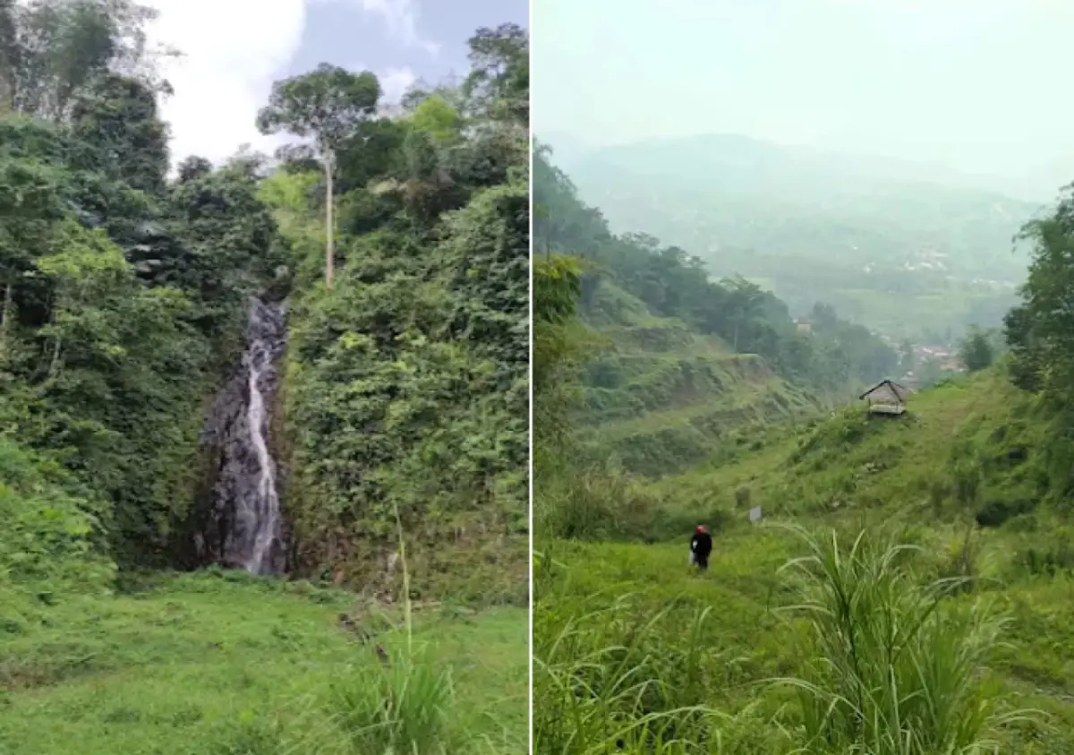 Curug Cikawung Bogor, Punya Dua Air Terjun dan Batuan Unik di Geopark Pongkor