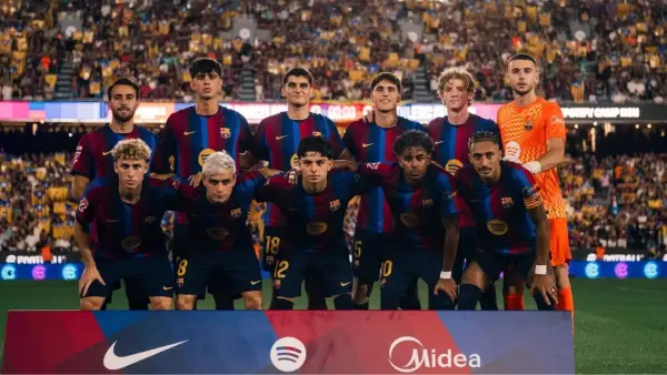 Starting line up Barcelona menghadapi Athletic Bilbao di La Liga (Sumber: web/fcbarcelona.com)