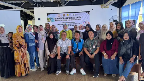 Pelatihan UMKM Sesi 2 dengan tema “Digitalisasi UMKM Dalam Mendukung Pariwisata di Kabupaten Sukabumi” Kamis, 27 Agustus 2026, di Gedung Promosi dan Sentra Pengembangan IKM Palabuhanratu. (Sumber : PLN IP UBP JPR)