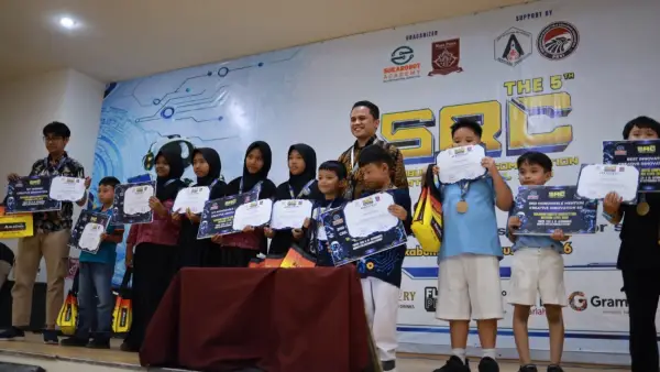 Berikut daftar pemenang Sukabumi Robotic Competition ke-5 2026 yang digelar di Nusa Putra University. (Sumber Foto: Dok. NPU)