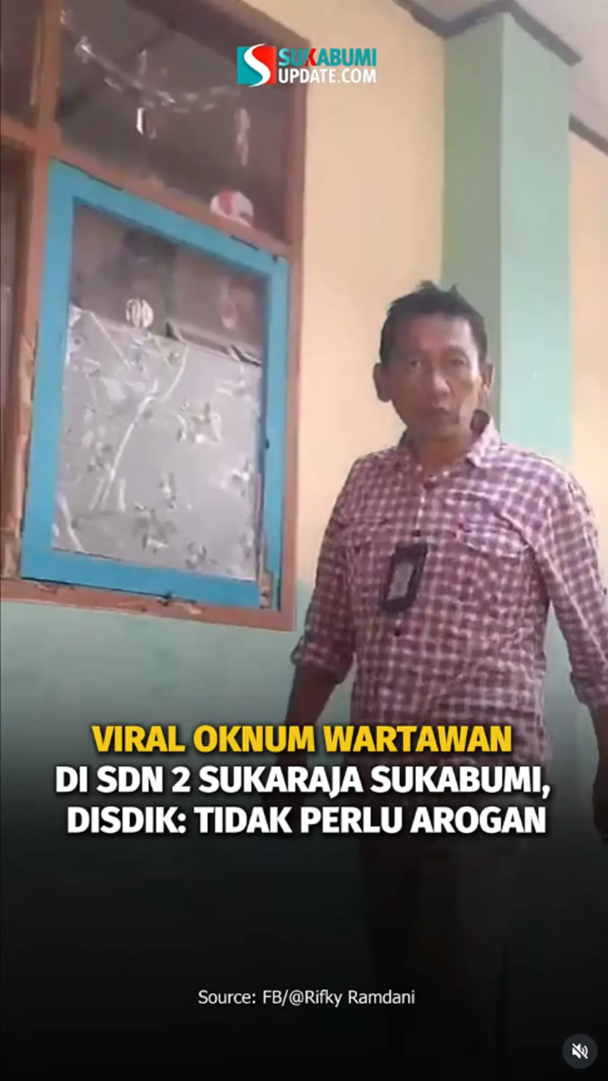Viral Oknum Wartawan di SDN 2 Sukaraja Sukabumi, Disdik: Tidak Perlu Arogan