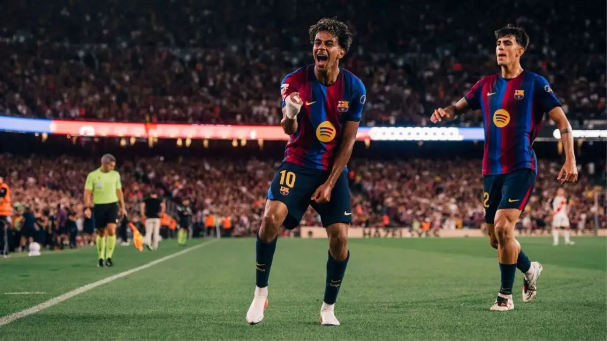 Barcelona Bungkam Rayo Vallecano 5-2, Raphinha dan Lamine Yamal Cetak Brace