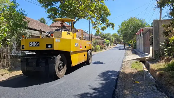 Ruas jalan Mareleng - Ciracap di Kampung Cilimus, Desa Pasirpanjang, Kecamatan Ciracap, Kabupaten Sukabumi. (Sumber : Dinas PU)